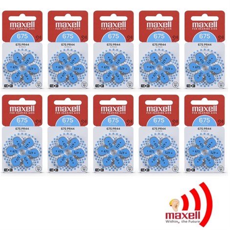 Maxell PR44 675 Numara İşitme Cihazı Pili 6'lıİşitme Cihaz PilleriMaxellmax-675Maxell PR44 675 Numara İşitme Cihazı Pili 60'lı