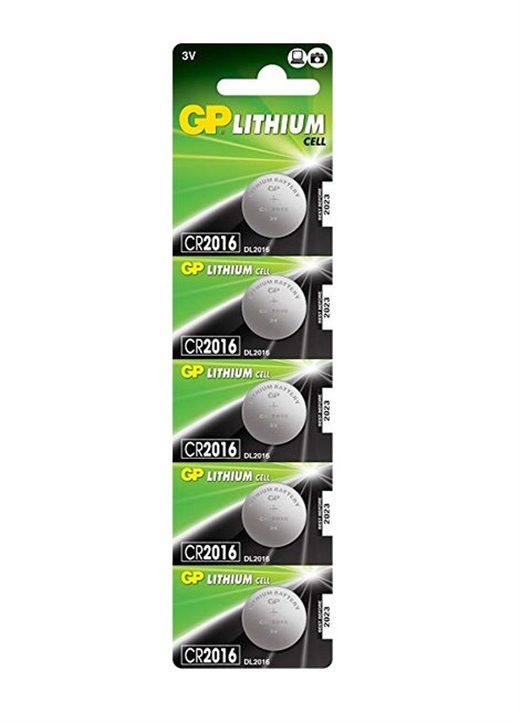 GP CR2016 3V Lityum Para Pil 5'li Blister