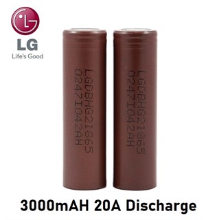 LG HG2 18650 3000mAh 20A Discharge LGDBHG21865 - 2 AdetLi-ion,Li-Polymer PillerLGLG-HG2-2Adet LG HG2 3.7V 3000mAh 20A Discharge Li-ion Pil-2 Adet