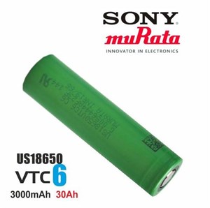 Sony VTC6 3000mAH 30A 18650 PilLi-ion,Li-Polymer PillerSonyVTC6-1 AdetSony Murata VTC6 3000mAH 30A 18650 Pil 1 Adet