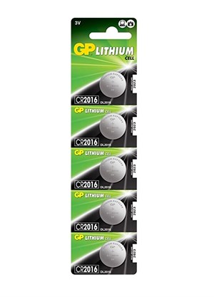 GP CR2016 3V Lityum Para Pil 5li Blister