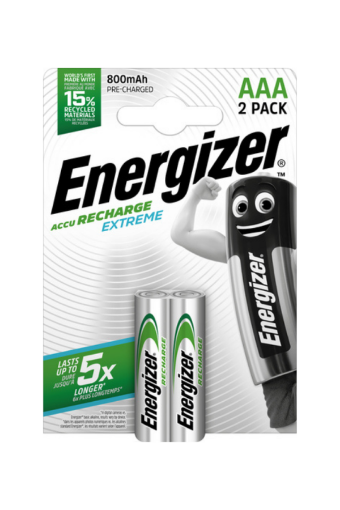 Energizer Extreme AAA 800mAh Şarj Edilebilir Kalem Pil 2'li Paket resmi