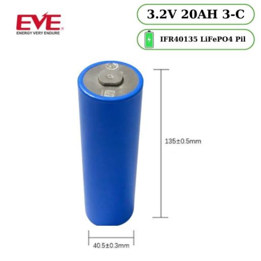 ORTEC LİTHİUM LFP 40140 20 AH 3C PİL resmi