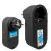 Powermaster Oval Kasa Siyah Tekli Termal Akım Korumalı Priz (10A-2500W) PM-16620 resmi