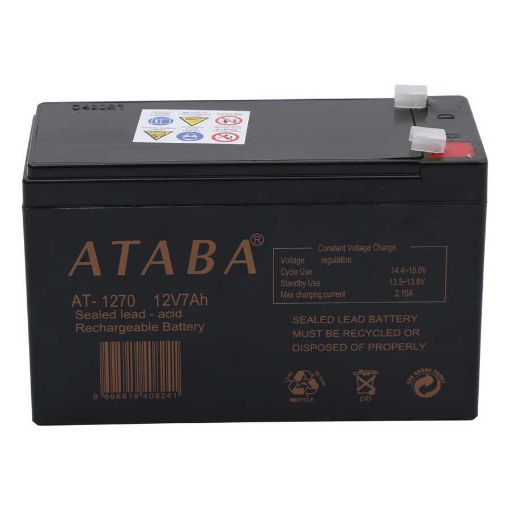 ATABA  AT1270 12V 7A KURU TIP AKÜ resmi