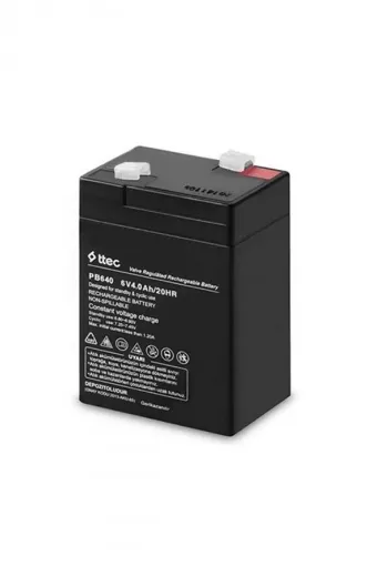 Ttec 6 Volt 4 Amper Alarm/Güvenlik Sistemi için Bakımsız Kuru Akü resmi