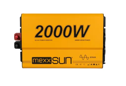 Mexxsun 12 Volt 2000 Watt Tam Sinüs İnverter resmi
