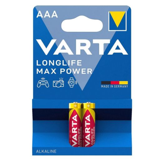 VARTA 4703 LONGLIFE MAX POWER  AAA 2Lİ BLİSTER resmi