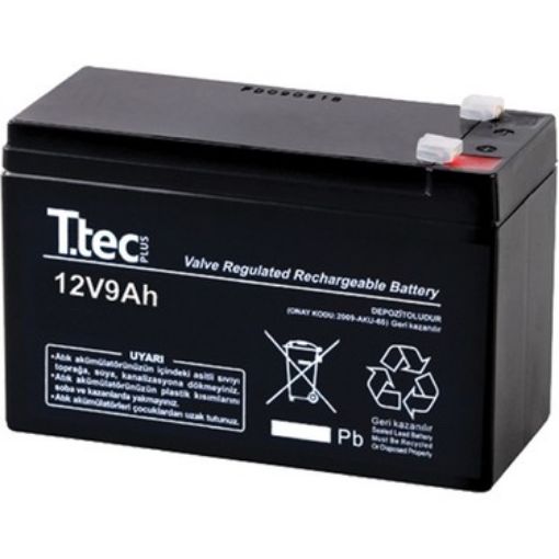 Ttec 12V 9Ah Bakımsız Kuru Akü  resmi