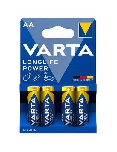Varta 4906 Longlife Power Alkalin AA Kalem Pil 4'lü Paket (Blister)  resmi