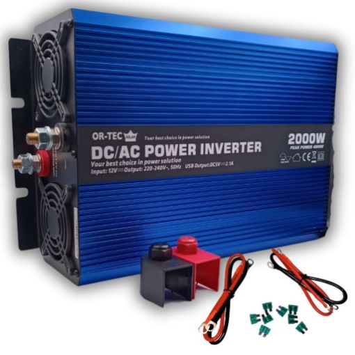 Ortec Solar 12v 2000w Tam Sinüs İnverter  resmi