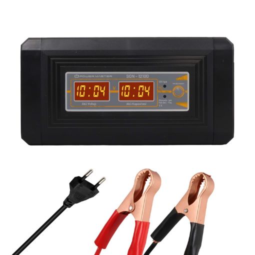 12 Volt 10 Amper Akıllı Akü Şarj Cihazı resmi