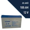 LEXRON 12V 105 AH SOLAR  JEL  AKÜ resmi